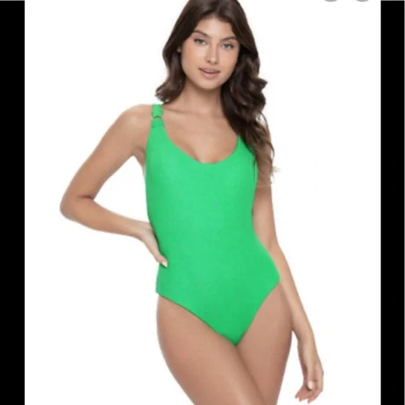 NWT Anthropologie PilyQ Hailey one piece swim L - Picture 2 of 11